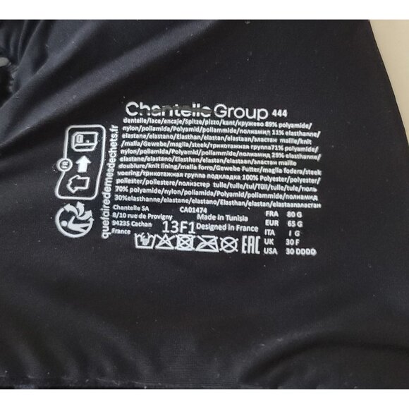 Chantelle Norah Comfort Underwire Bra Black Size 30DDDD Style 13F1 NWOT - Picture 3 of 9